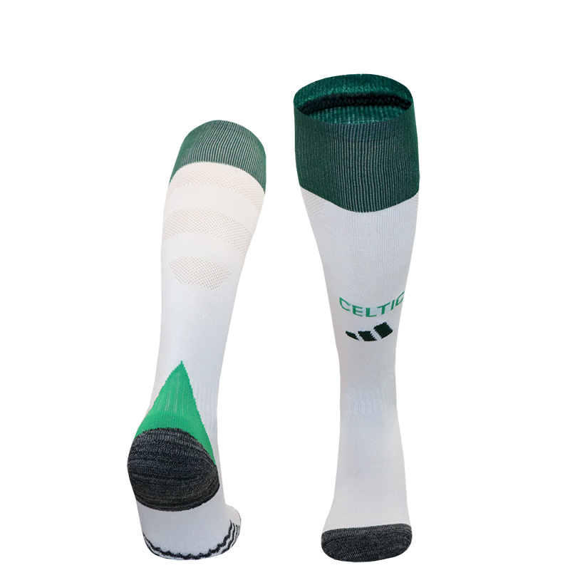 Celtic 24-25 Home Socks - White & Green - SOCCERDEALSHOP