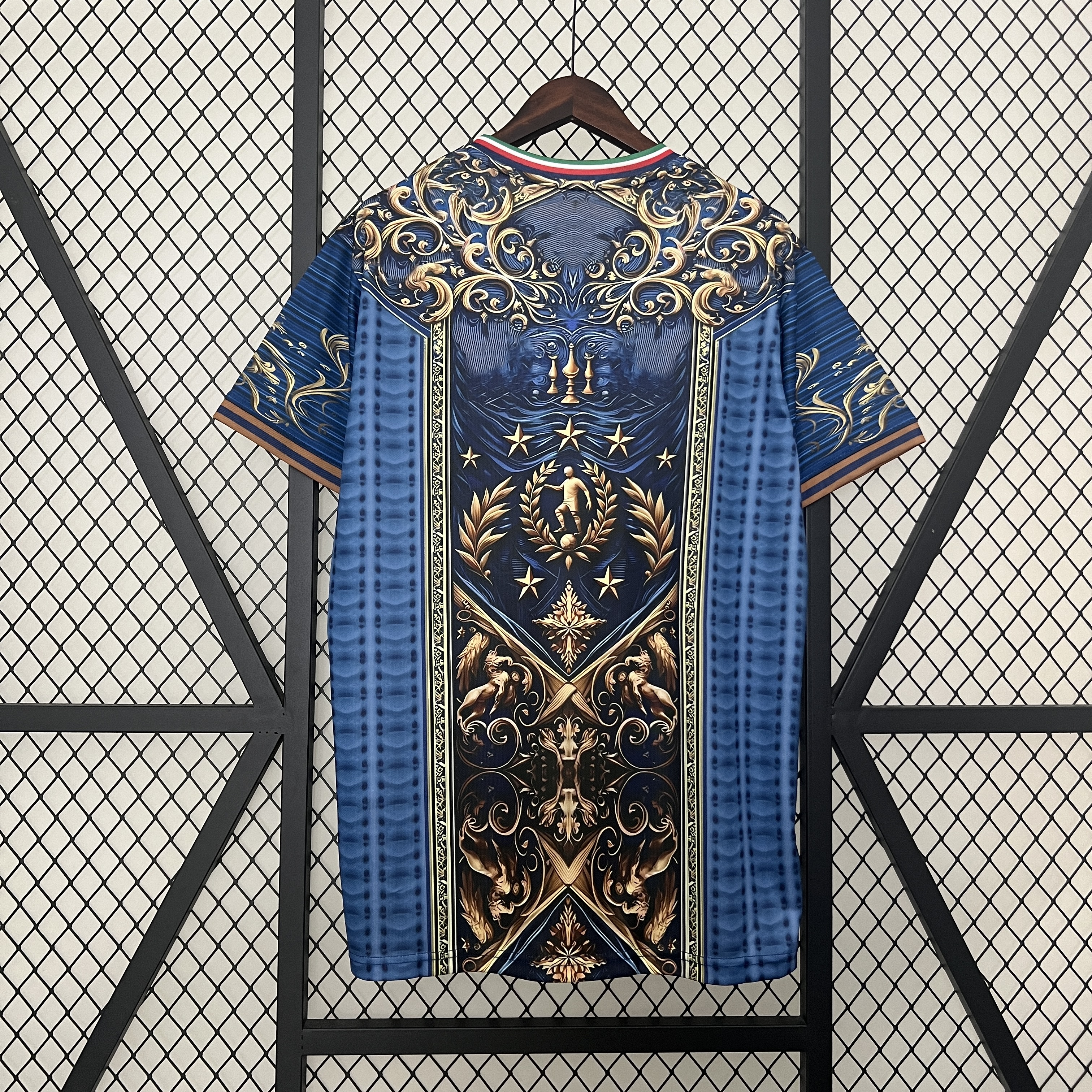 Italy 2024 Blue Mural Special Edition Jersey - Fans Version - SOCCERDEALSHOP