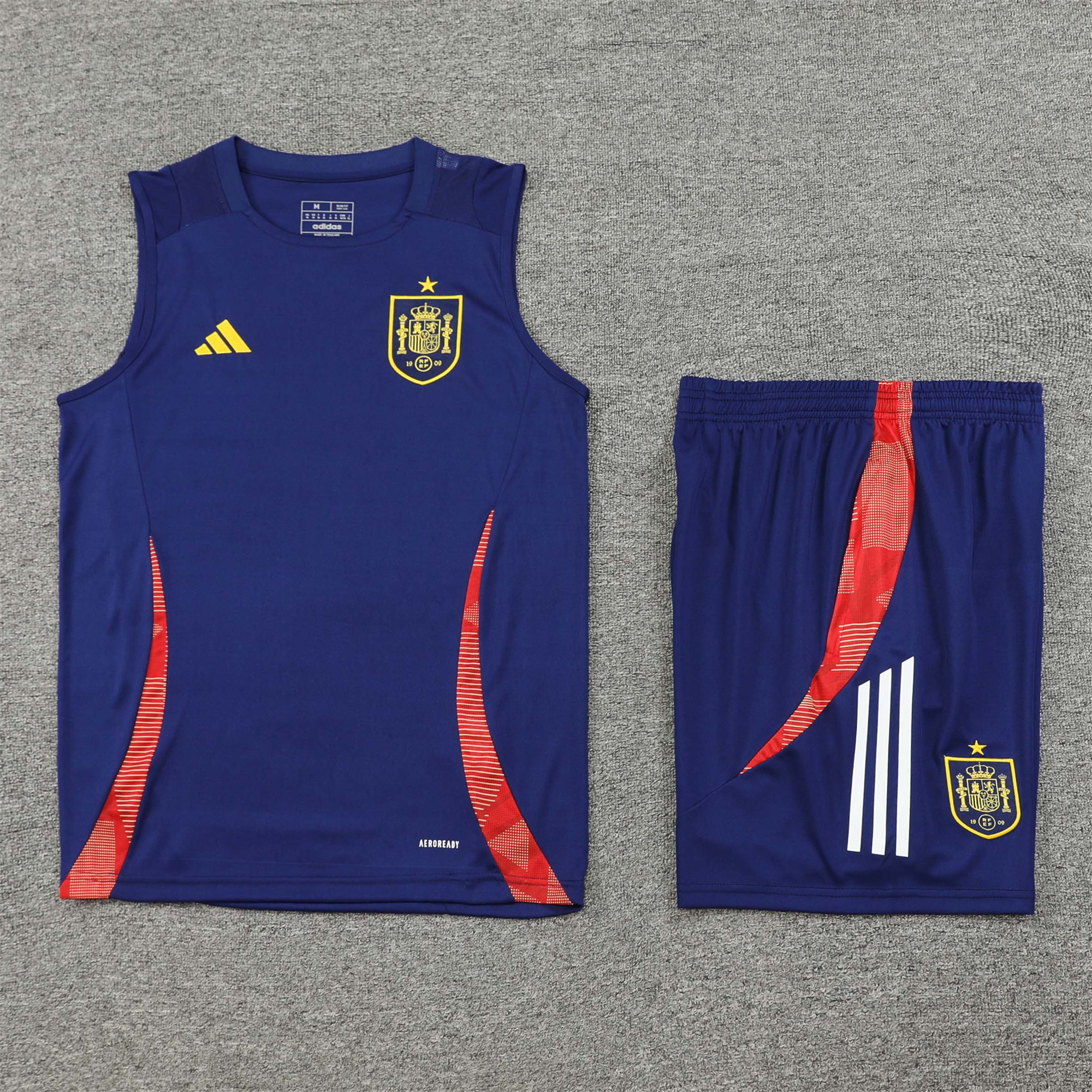 Spain 24-25 Vest Training Set - Deep Blue - SOCCERDEALSHOP