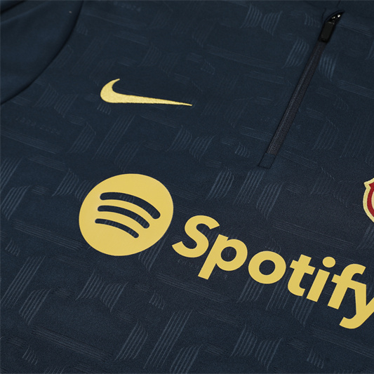 B.A.R.S.A 24-25 Long Sleeve Training Set - Deep Blue - SOCCERDEALSHOP