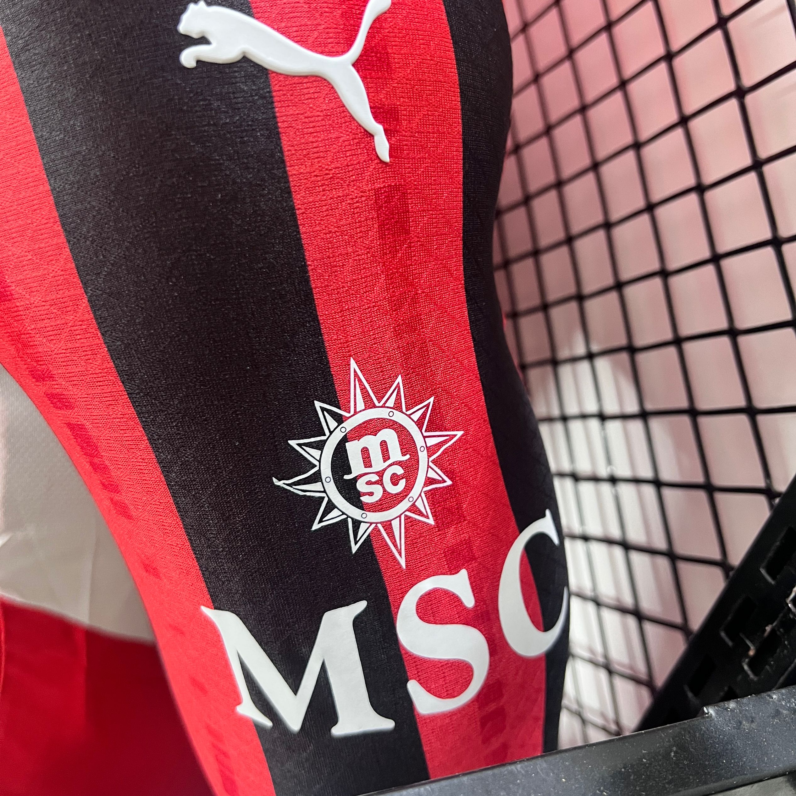 AC Milan 24-25 Home Long Sleeve Jersey - Player Version - SOCCERDEALSHOP