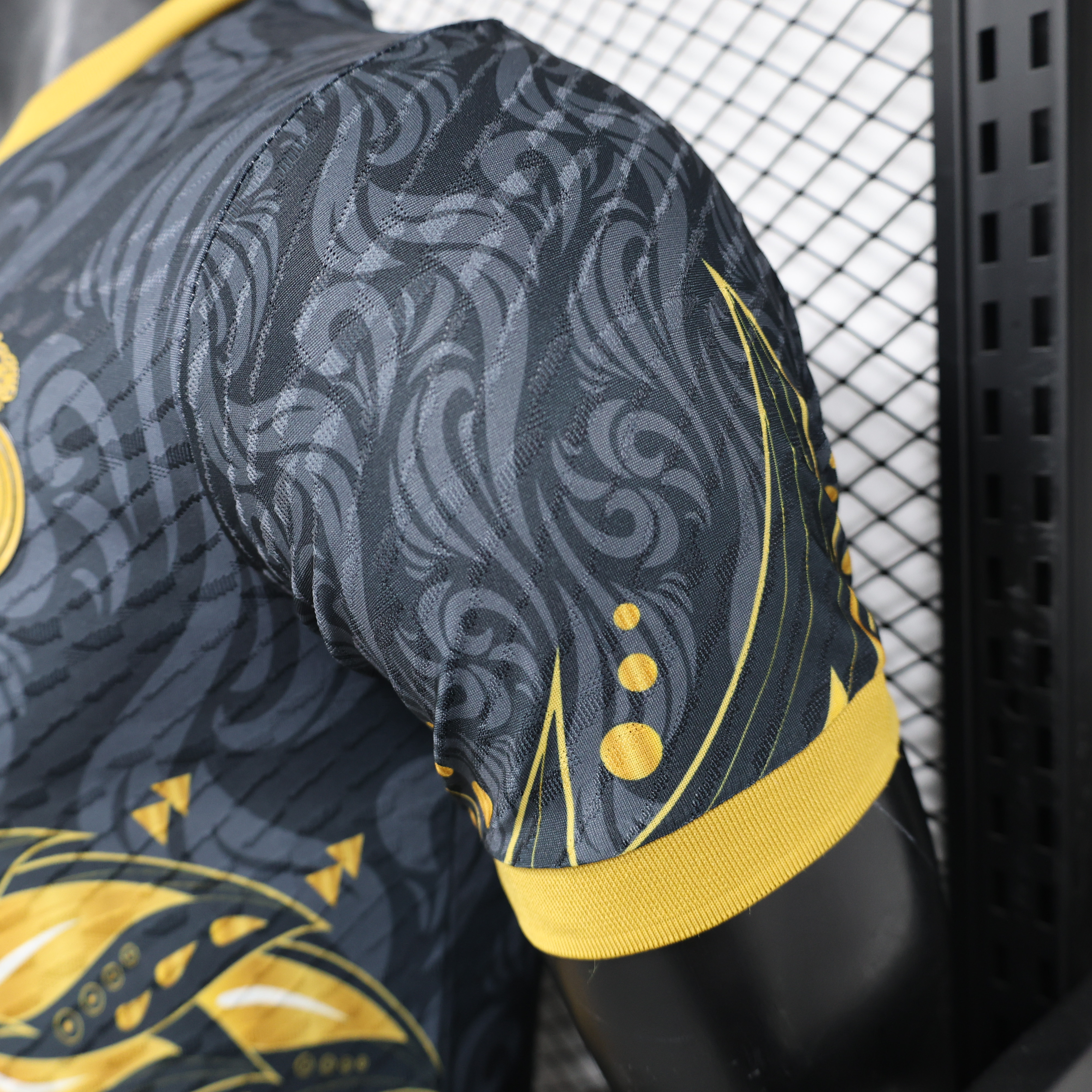 Real Madrid 24-25 Black Yellow Special Edition Jersey - Player Version - SOCCERDEALSHOP