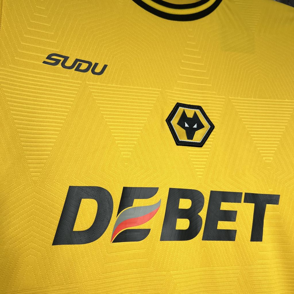 Wolverhampton Wanderers Wolves 24-25 Home Jersey - Fans Version - SOCCERDEALSHOP