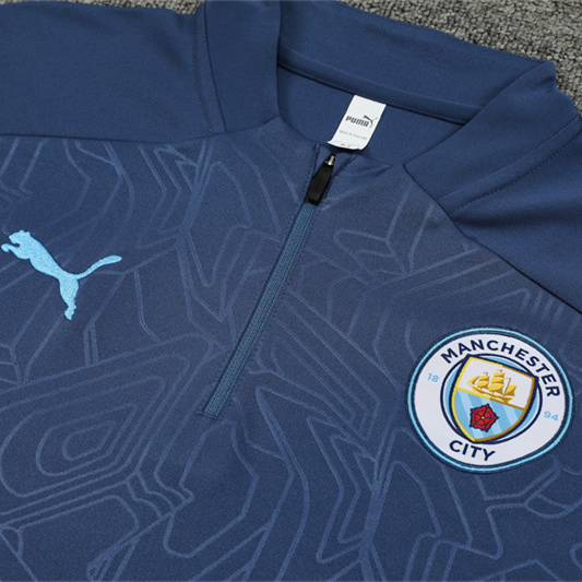 Manchester City 24-25 Long Sleeve Training Set - Deep Blue - SOCCERDEALSHOP