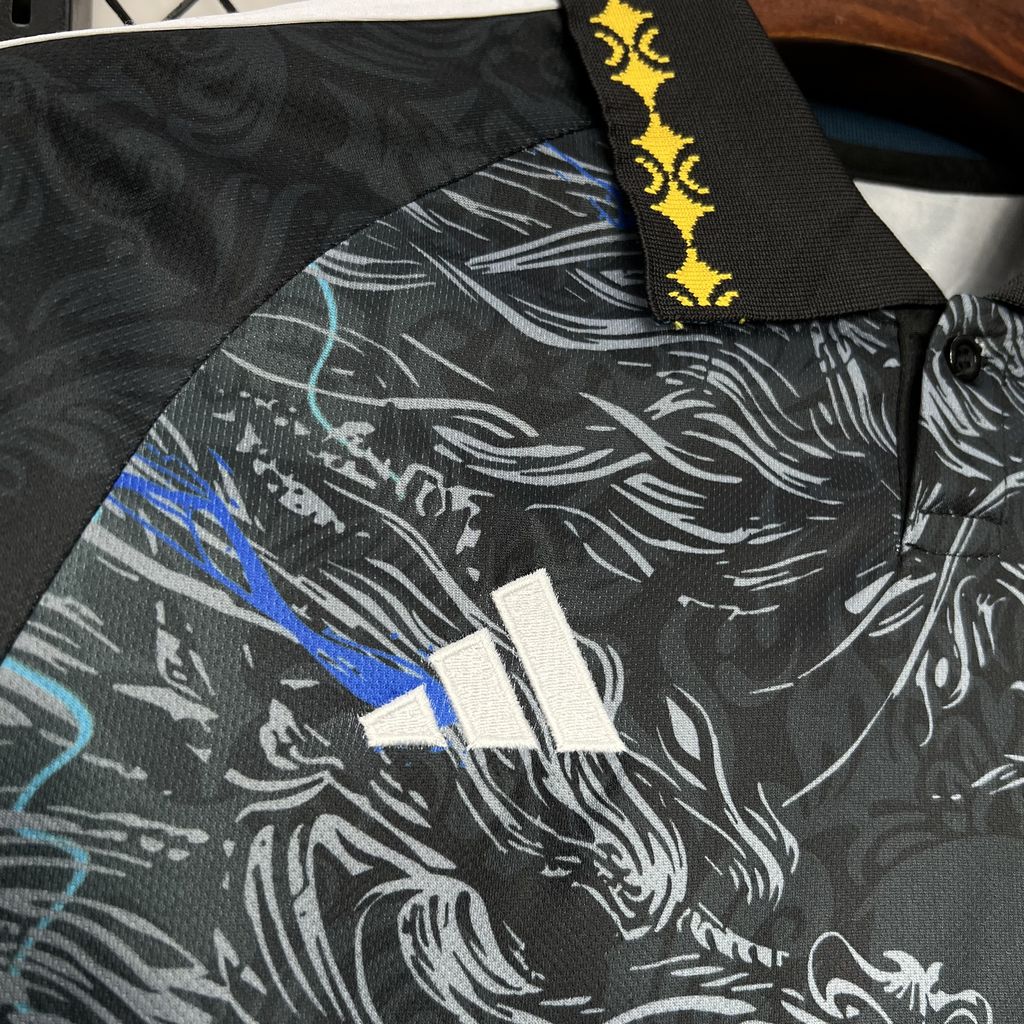 Real Madrid 24-25 White & Blue Loong Special Edition Jersey - Fans Version - SOCCERDEALSHOP