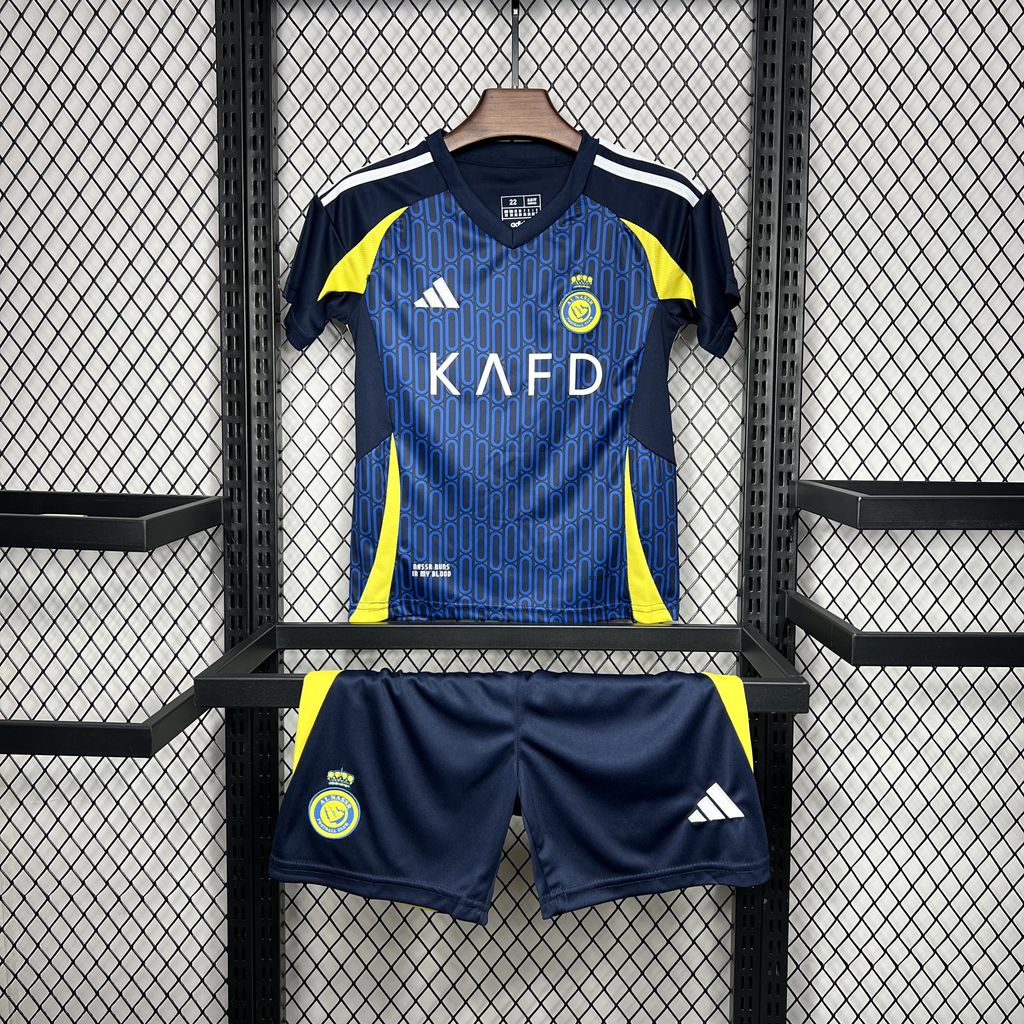 Al Nassr Riyadh Victory 24-25 Away Kids Kit - SOCCERDEALSHOP
