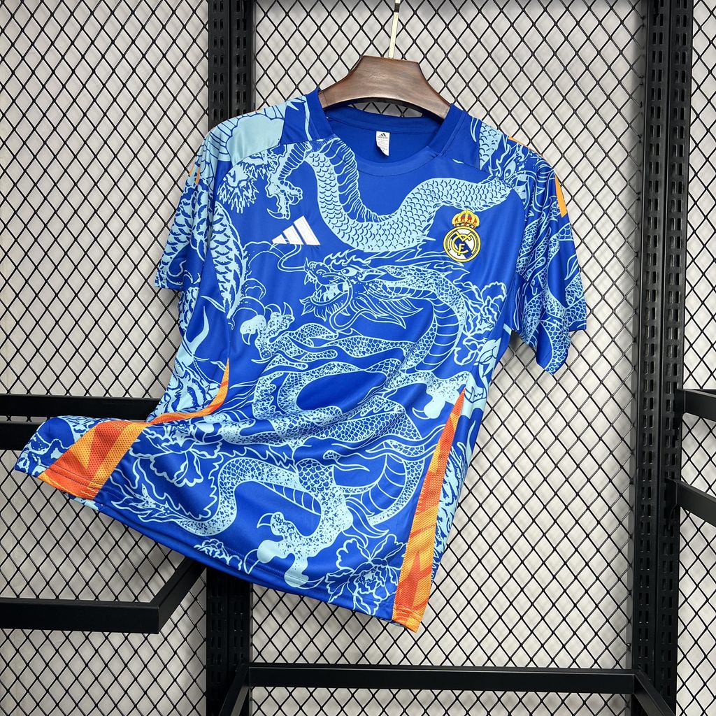 Real Madrid 24-25 Blue Dragon Special Edition Jersey - Fans Version - SOCCERDEALSHOP