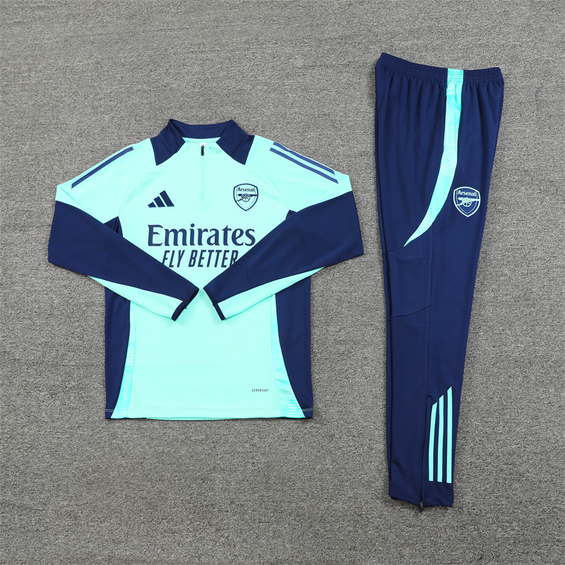 Arsenal 24-25 Long Sleeve Training Set - Lake Blue - SOCCERDEALSHOP