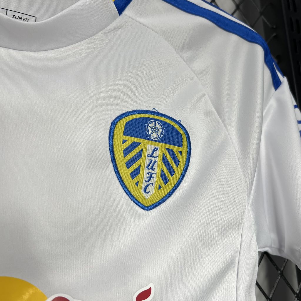 Leeds United 24-25 Home Stadium Kids Kit - SOCCERDEALSHOP