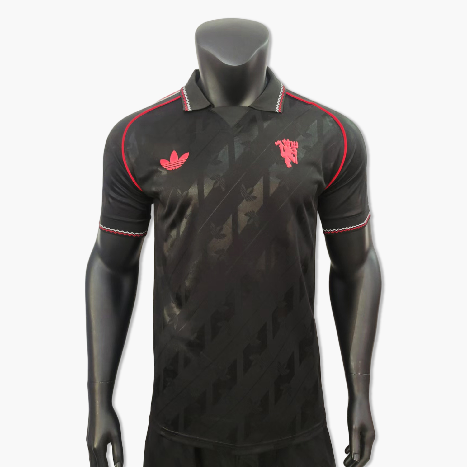 Manchester United 24-25 Originals LFSTLR Black Jersey - Player Version - SOCCERDEALSHOP