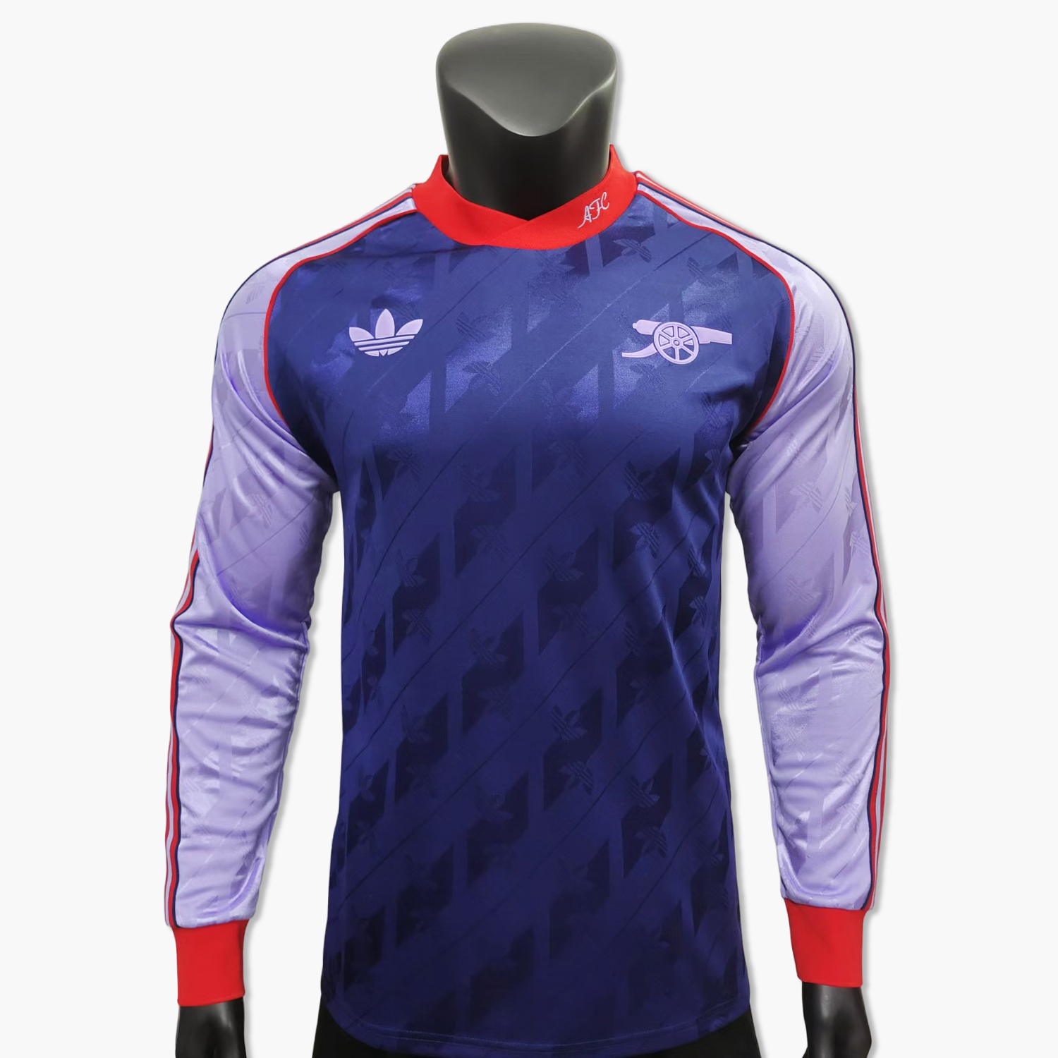 Arsenal 24-25 Originals LFSTLR Long Sleeve Purple Jersey - Player Version - SOCCERDEALSHOP