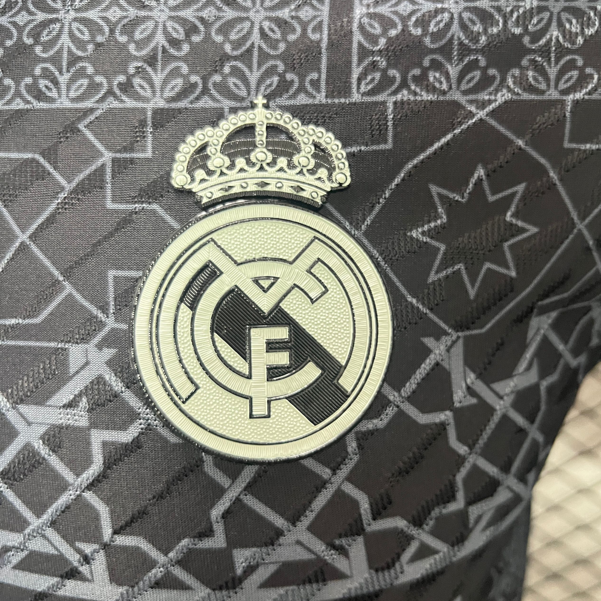 Real Madrid 24-25 Black architecture Special Edition Jersey - Player Version - SOCCERDEALSHOP