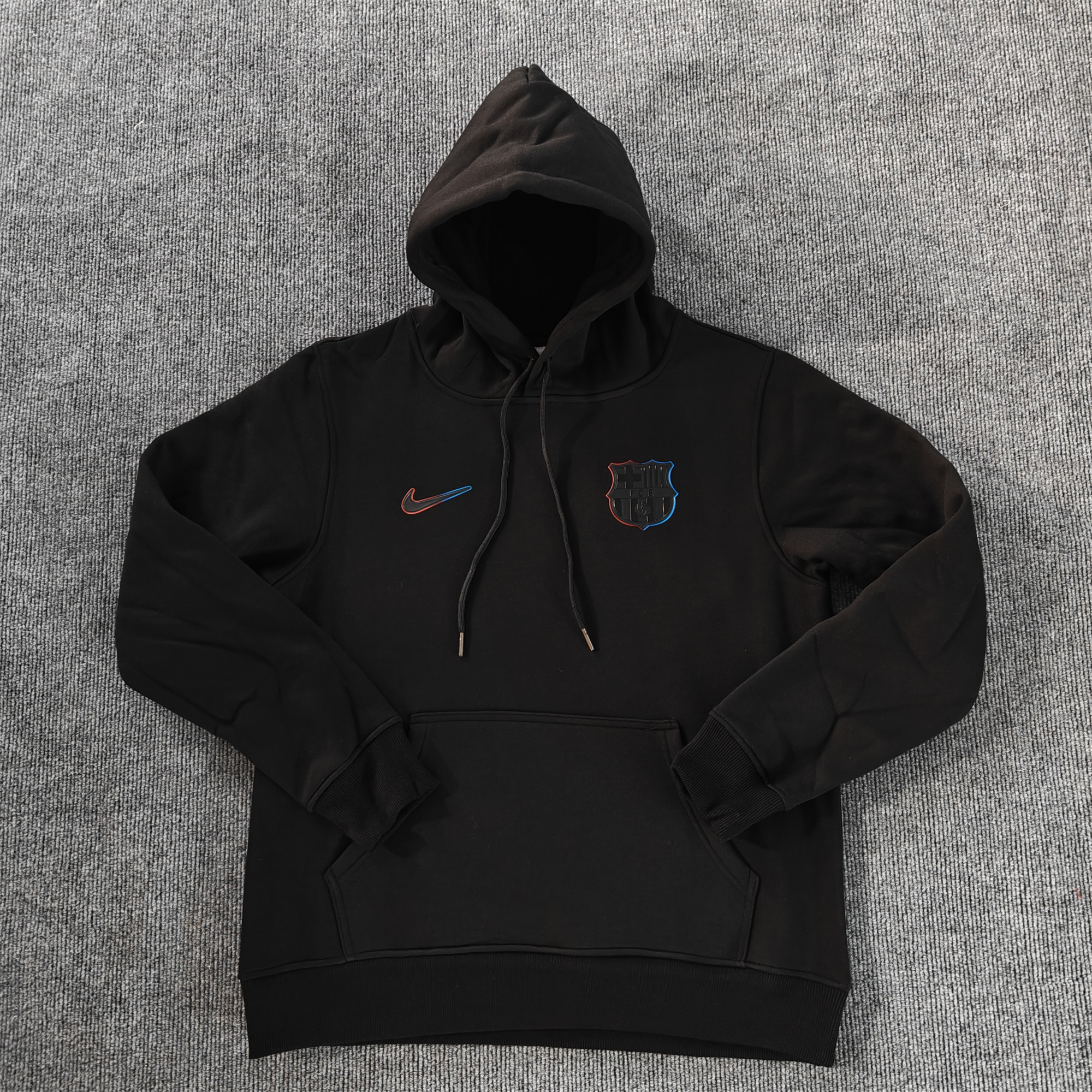 B.A.R.S.A 24-25 Black Team Badge Hoodie - Black - SOCCERDEALSHOP