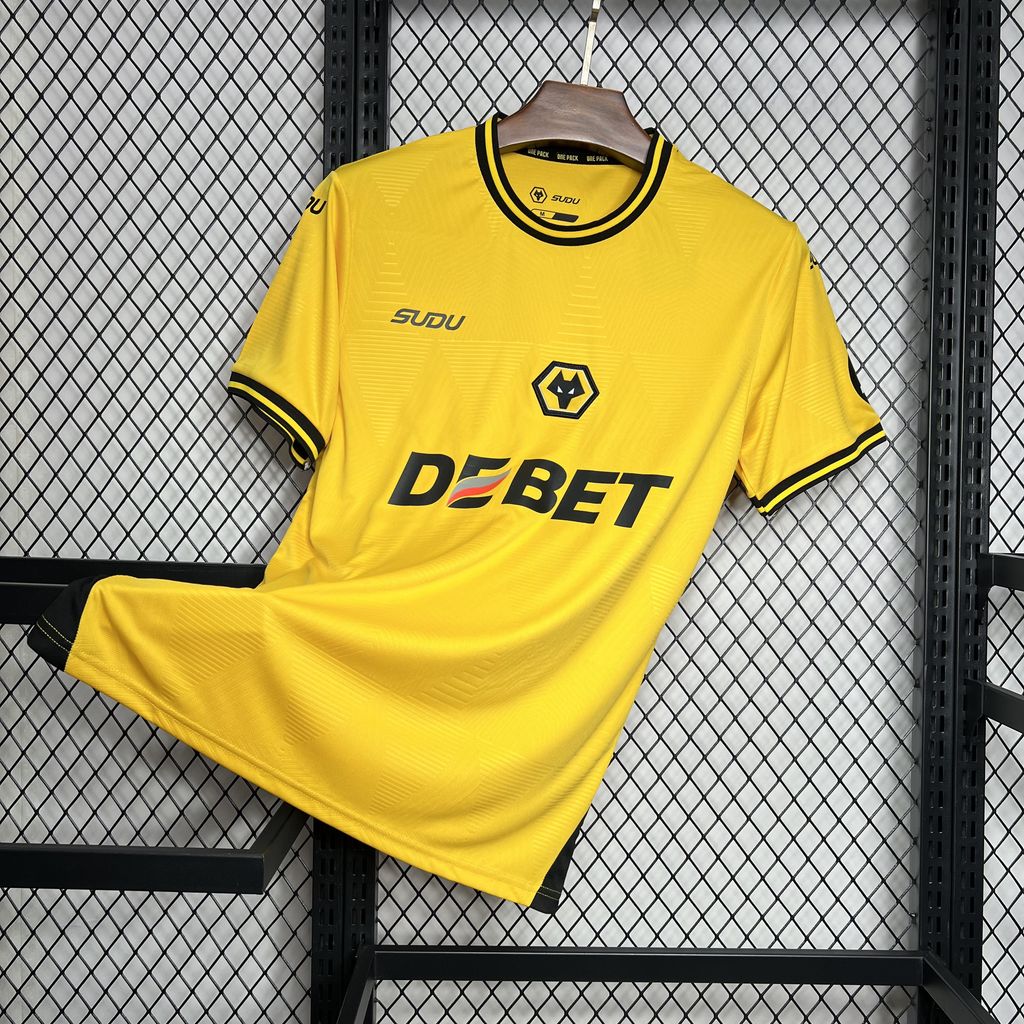 Wolverhampton Wanderers Wolves 24-25 Home Jersey - Fans Version - SOCCERDEALSHOP