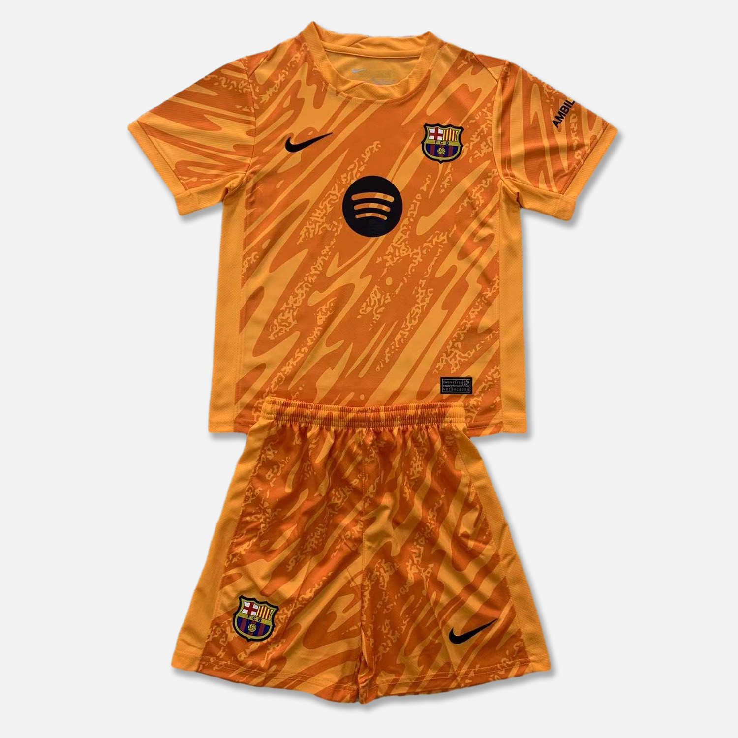 B.A.R.S.A 24-25 Orange Goalkeeper Kids Kit - SOCCERDEALSHOP