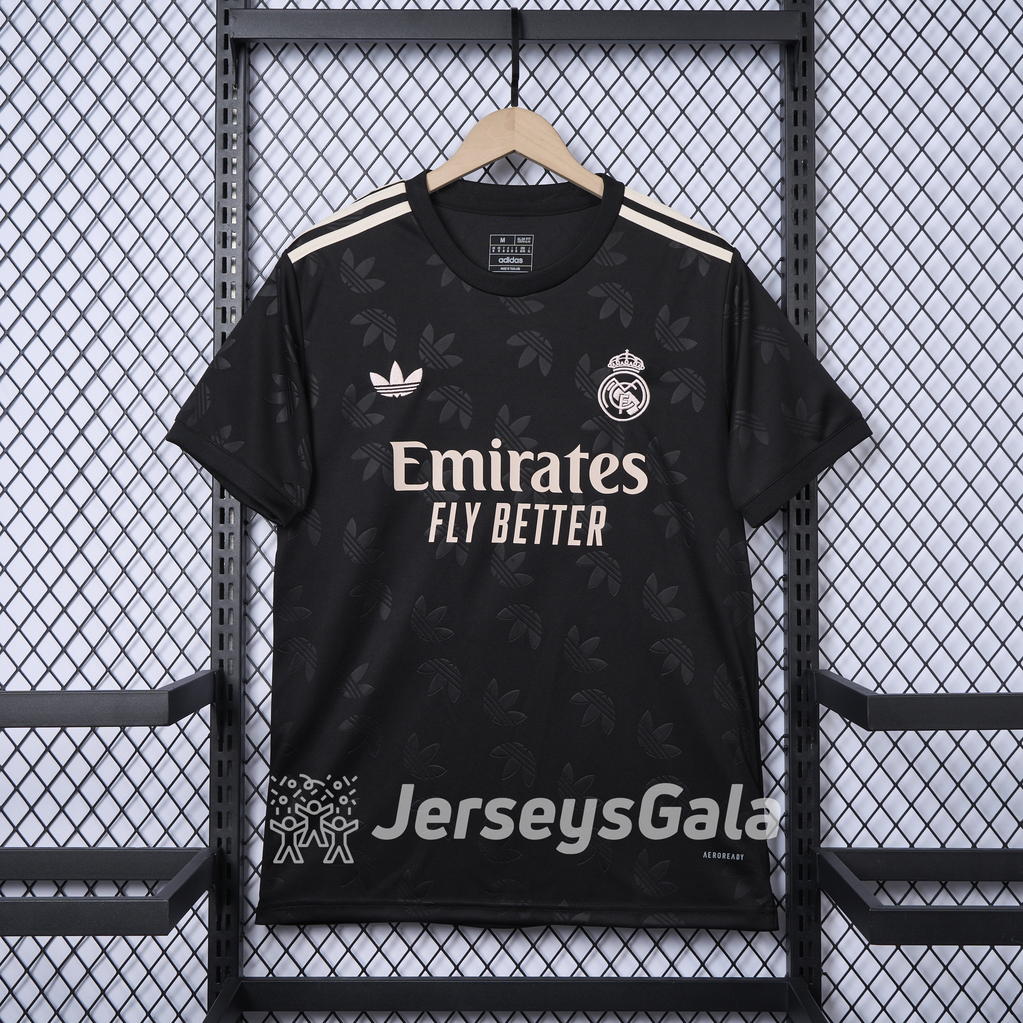 Real Madrid 24-25 Trefoil Black Jersey - Fans Version - SOCCERDEALSHOP
