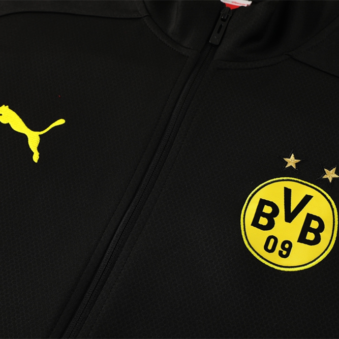 Dortmund 24-25 Jacket Training Tracksuit - Black and Yellow - SOCCERDEALSHOP