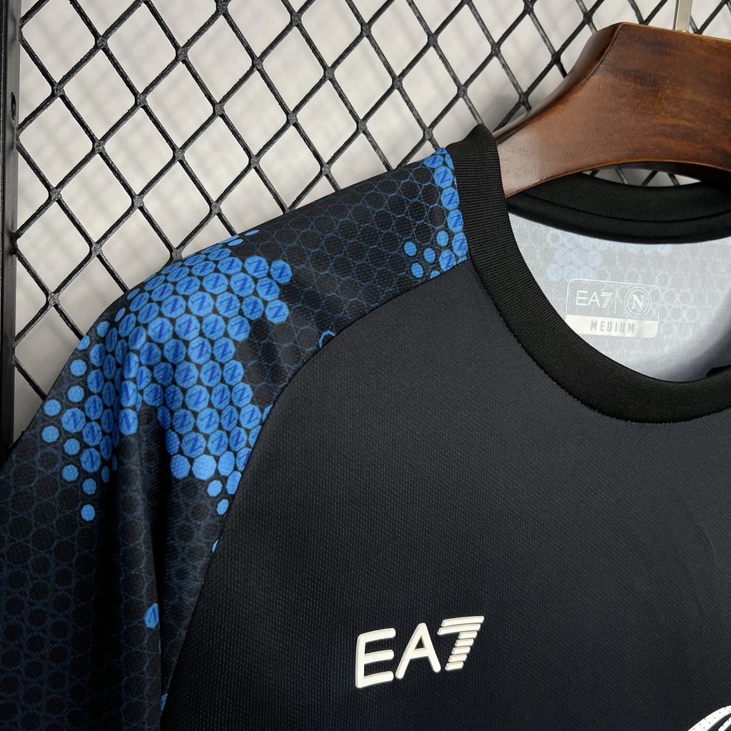 Napoli 24-25 Black Blue Training Jersey - Fans Version - SOCCERDEALSHOP