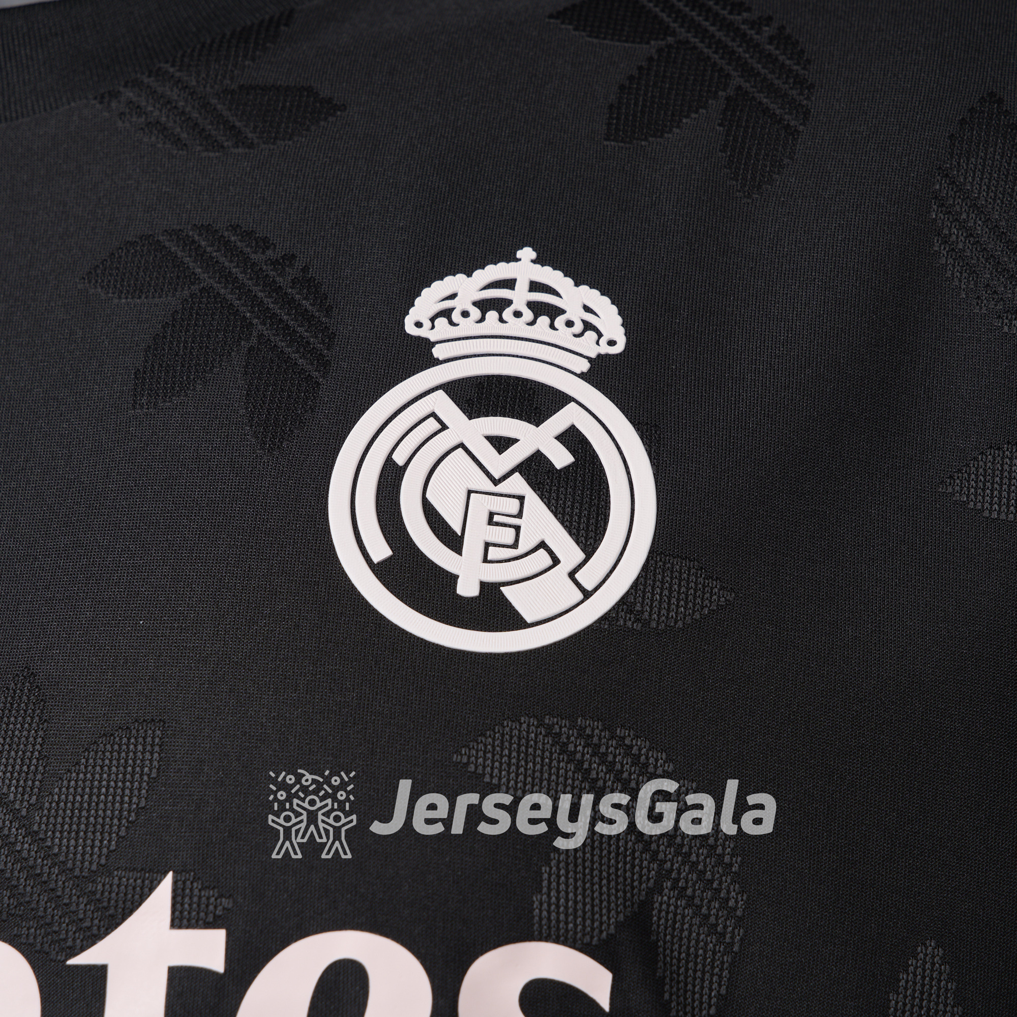Real Madrid 24-25 Trefoil Black Jersey - Player Version - SOCCERDEALSHOP