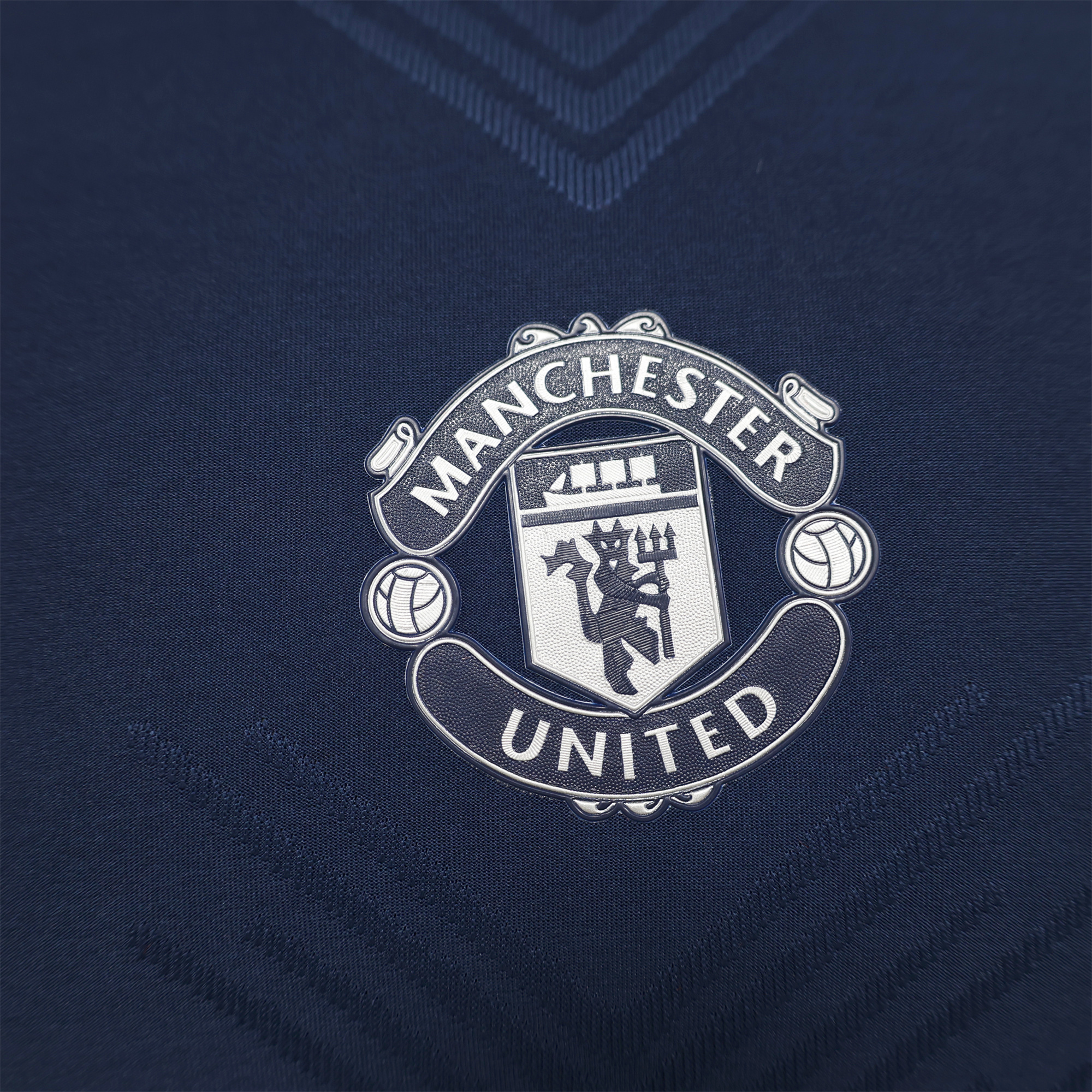 Manchester United 24-25 Blue Pre-match Training Jersey - Player Version - SOCCERDEALSHOP