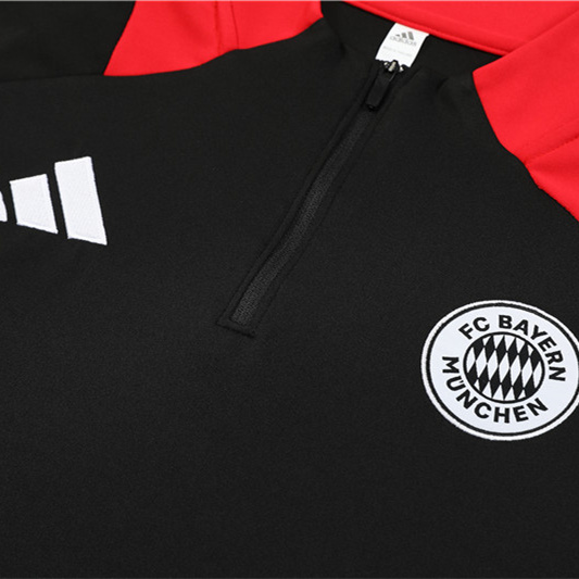 Bayern Munich 24-25 Long Sleeve Training Set - Black - SOCCERDEALSHOP