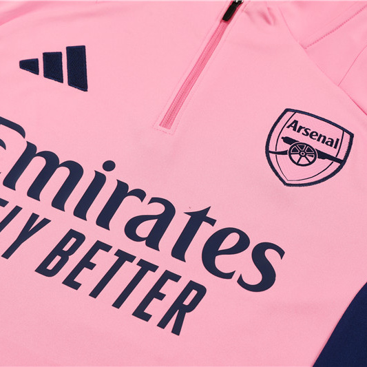 Arsenal 24-25 Long Sleeve Training Set - Pink - SOCCERDEALSHOP