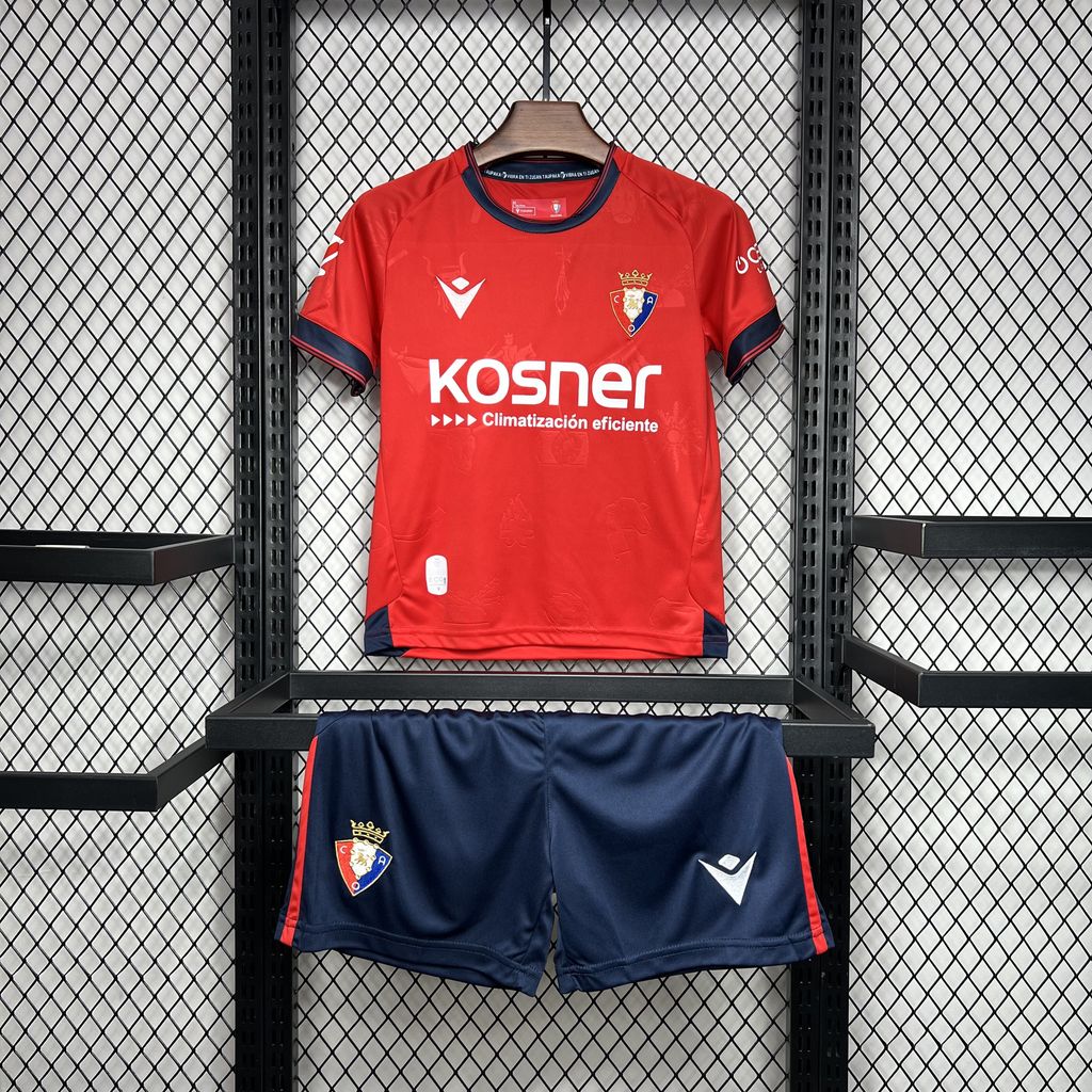 Osasuna 24-25 Home Stadium Kids Kit - SOCCERDEALSHOP