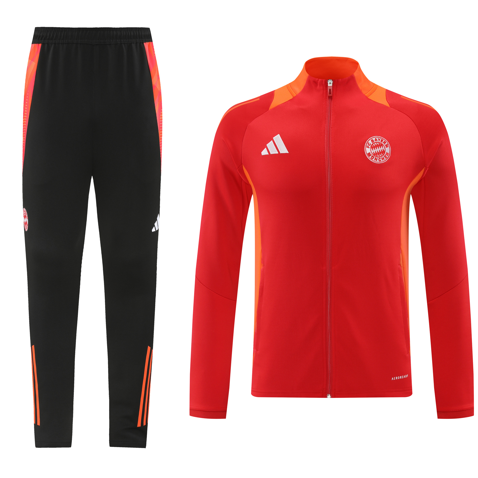 Bayern Munich 24-25 Jacket Training Tracksuit - Red & Black - SOCCERDEALSHOP