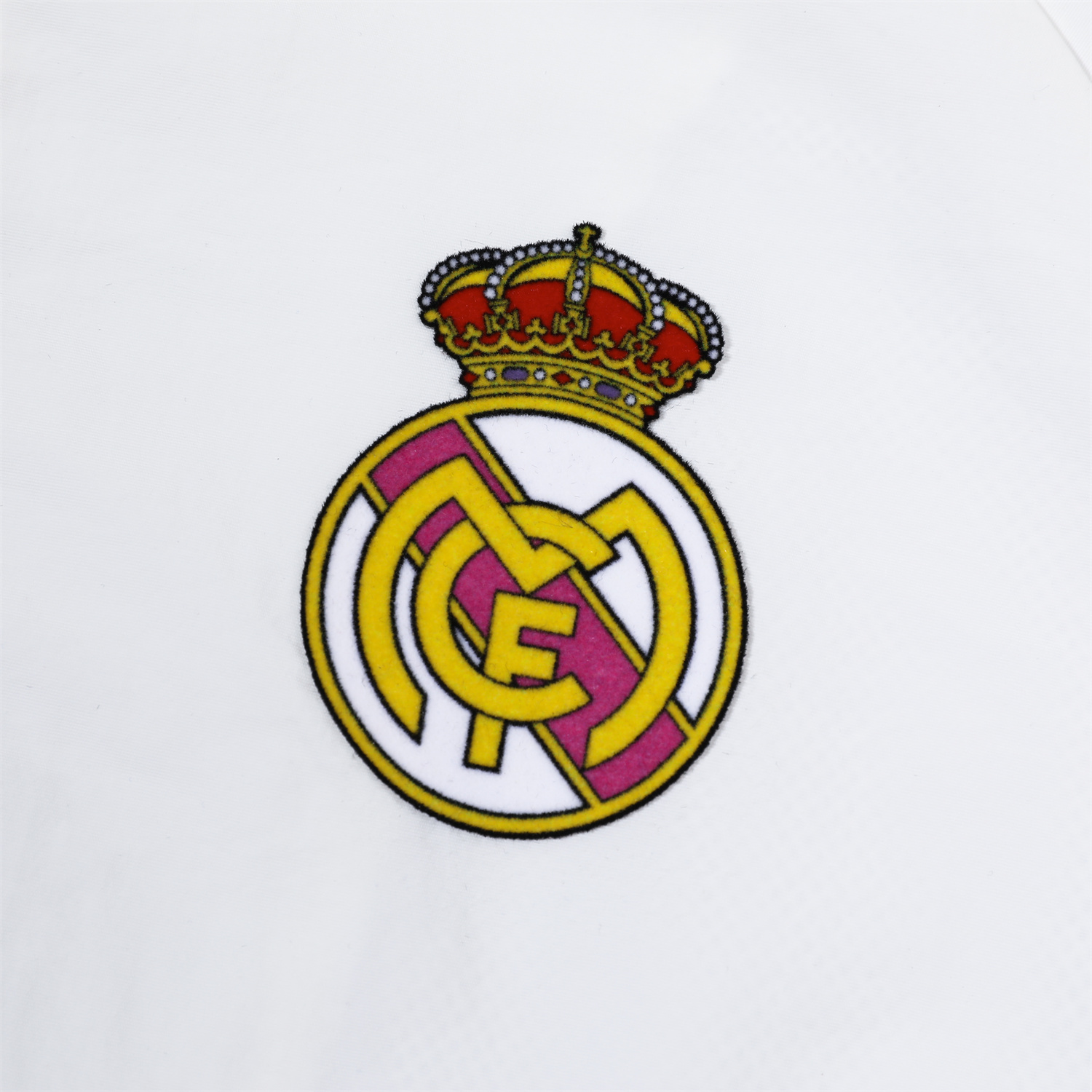 Real Madrid 24-25 Retro Style Player Windbreaker Jacket Suit - White & Orange - SOCCERDEALSHOP