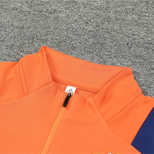 Manchester United 24-25 Long Sleeve Training Set - Orange - SOCCERDEALSHOP