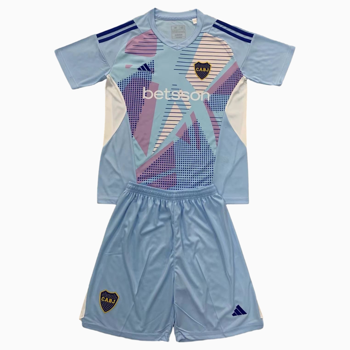 Boca Juniors 24-25 Lake Blue Goalkeeper Kids Kit - SOCCERDEALSHOP