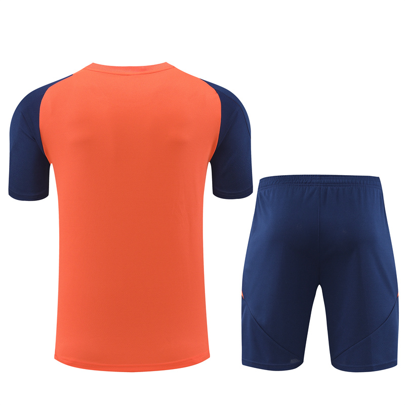 Manchester United 24-25 Short-Sleeve Training Kids Kit - Orange - SOCCERDEALSHOP