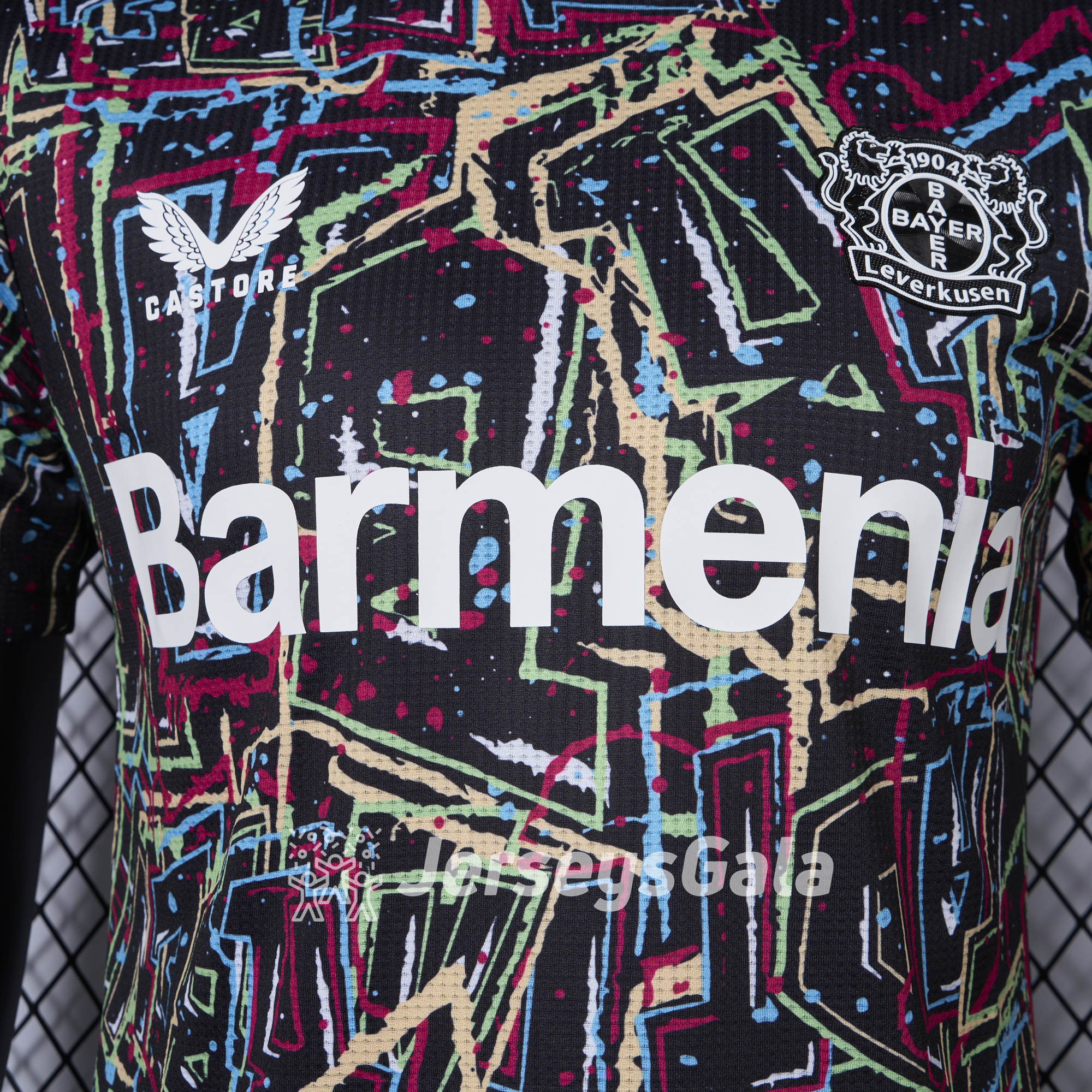 Bayer 04 Leverkusen 24-25 Black Graffiti Special Edition Jersey - Player Version - SOCCERDEALSHOP