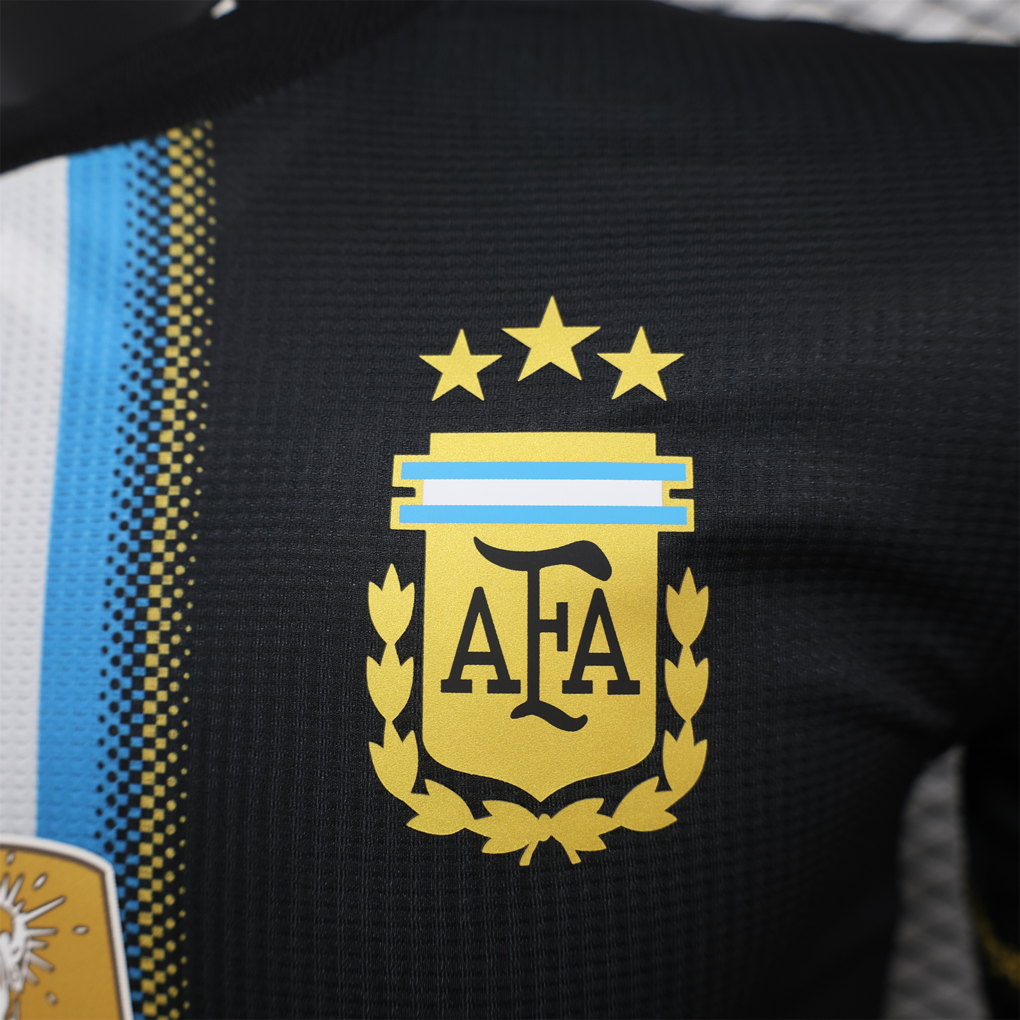 Argentina 2025-26 World Cup 2022 Champions Memorial Black Jersey - Player Version - SOCCERDEALSHOP