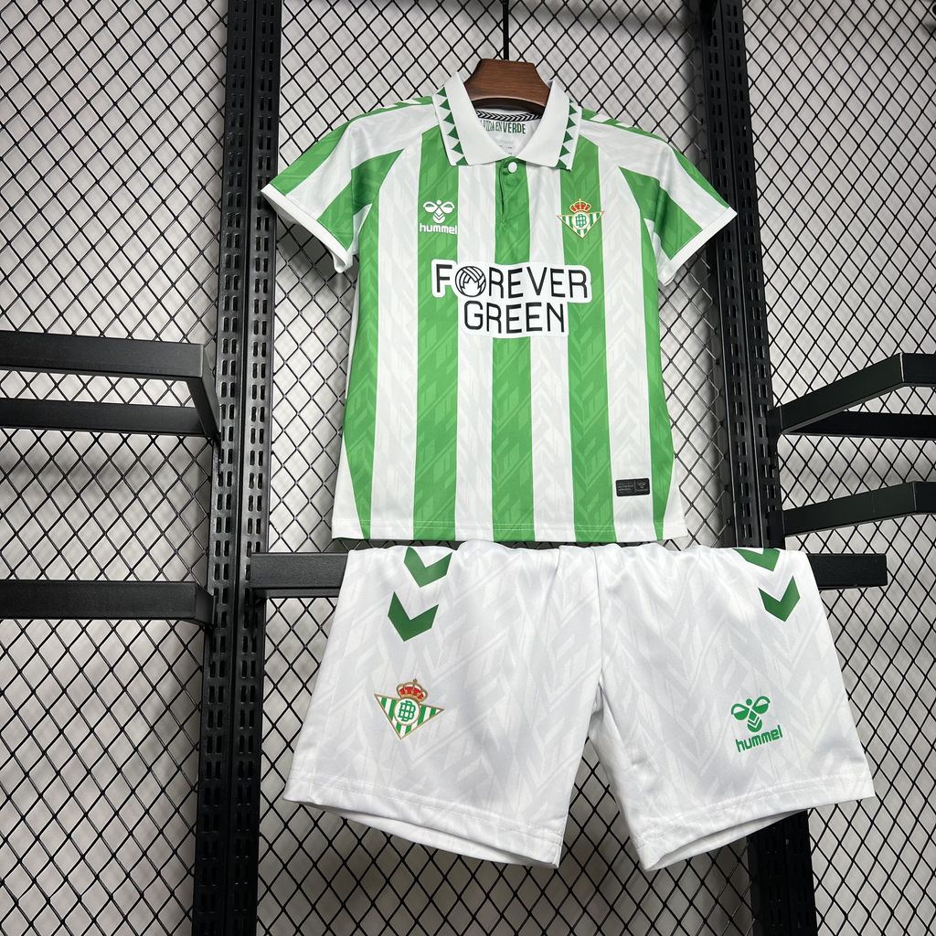 Real Betis 24-25 Home Stadium Kids Kit - SOCCERDEALSHOP