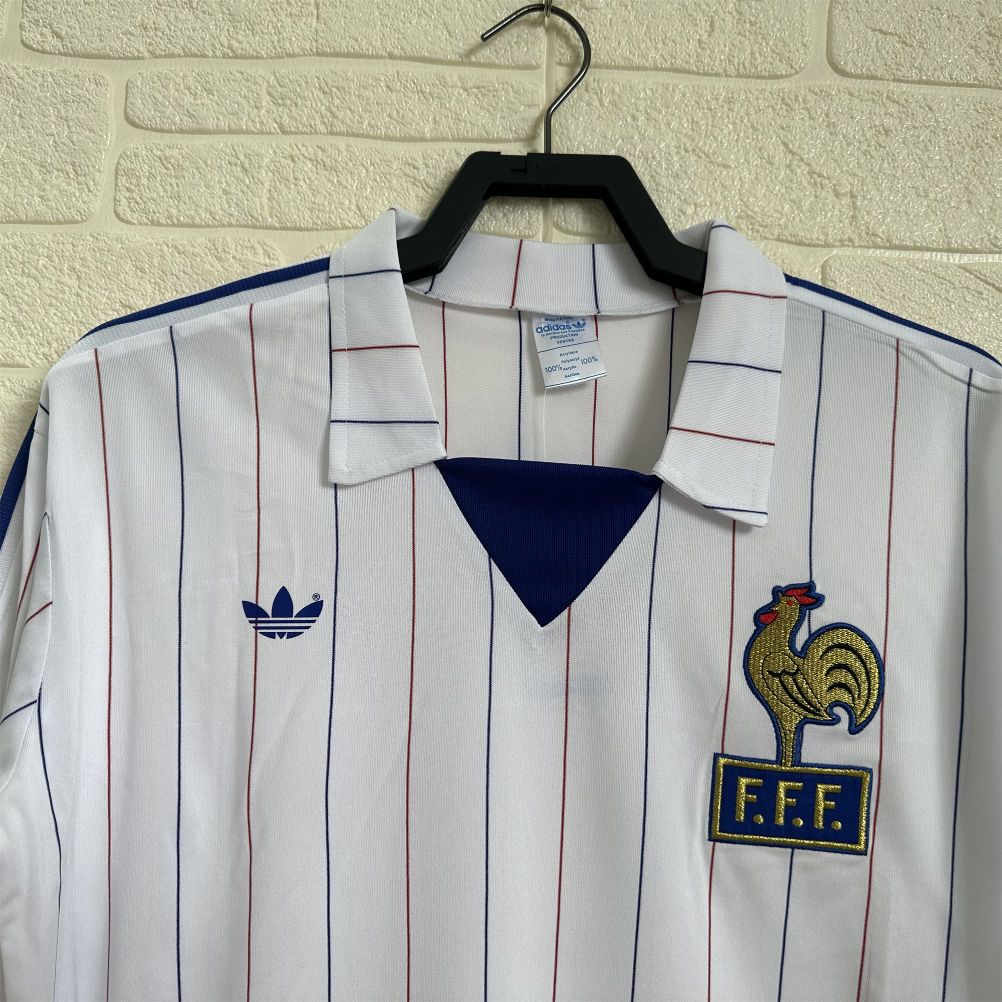 Retro France 1980-82 Away Long Sleeve Jersey - SOCCERDEALSHOP