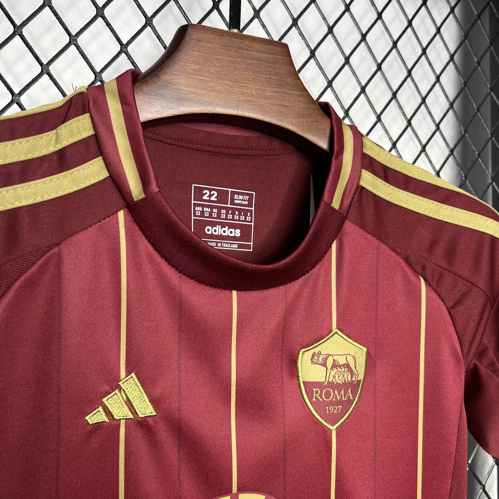 AS Roma 24-25 Home Stadium Kids Kit - SOCCERDEALSHOP
