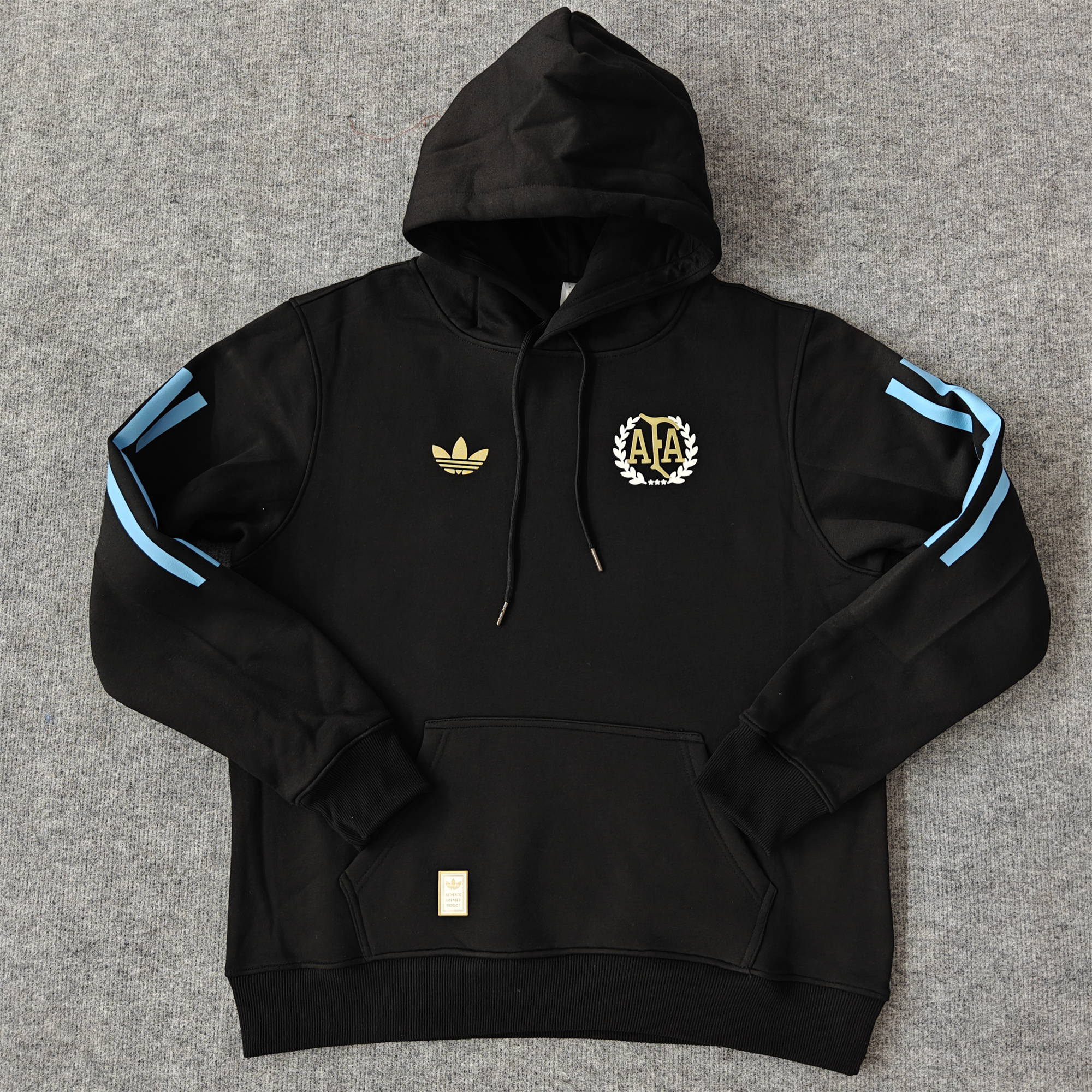 Argentina 24-25 Adi 50 Years Anniversary Hoodie - Black - SOCCERDEALSHOP
