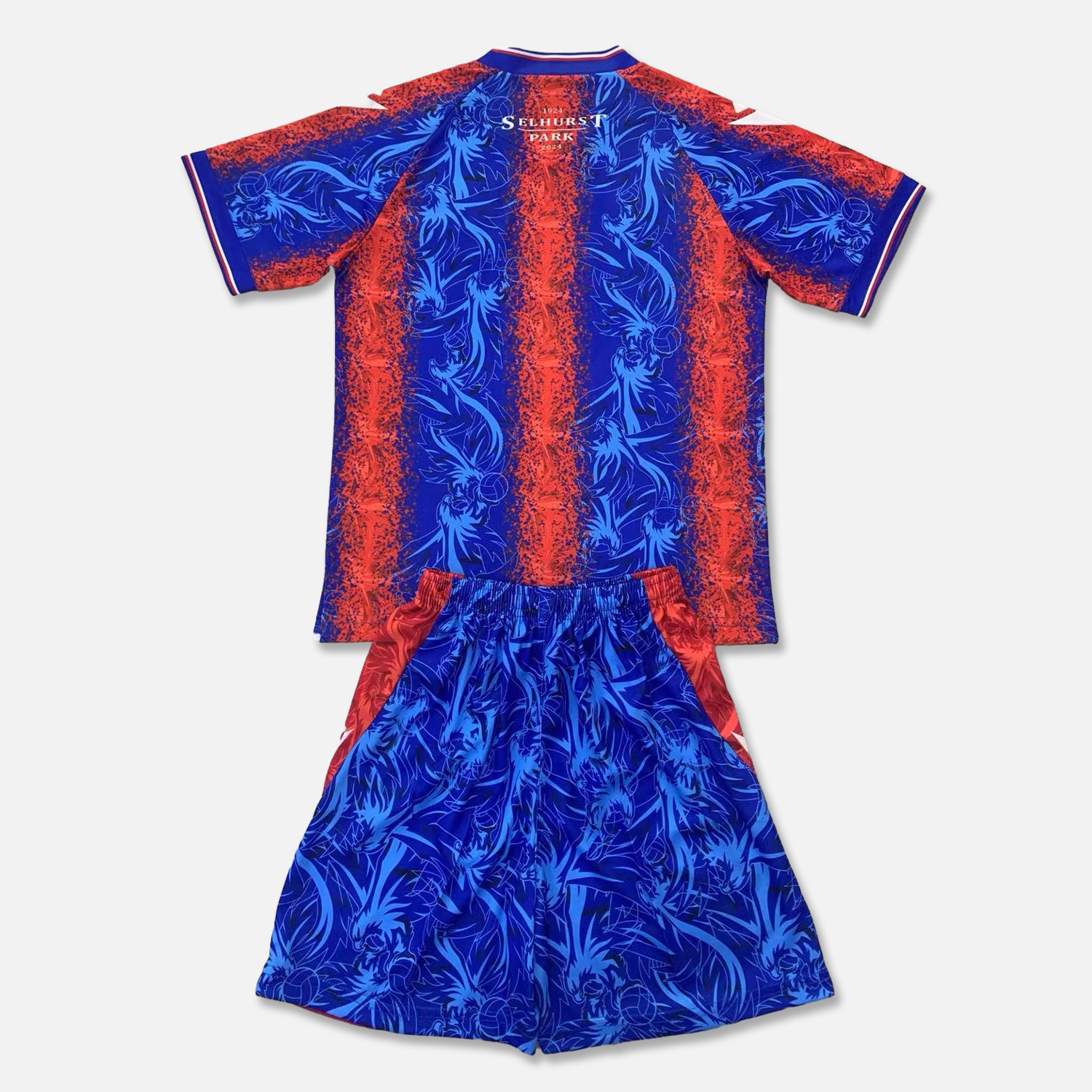 Crystal Palace 24-25 Home Men's Adult Jersey Set - Fans Version - SOCCERDEALSHOP