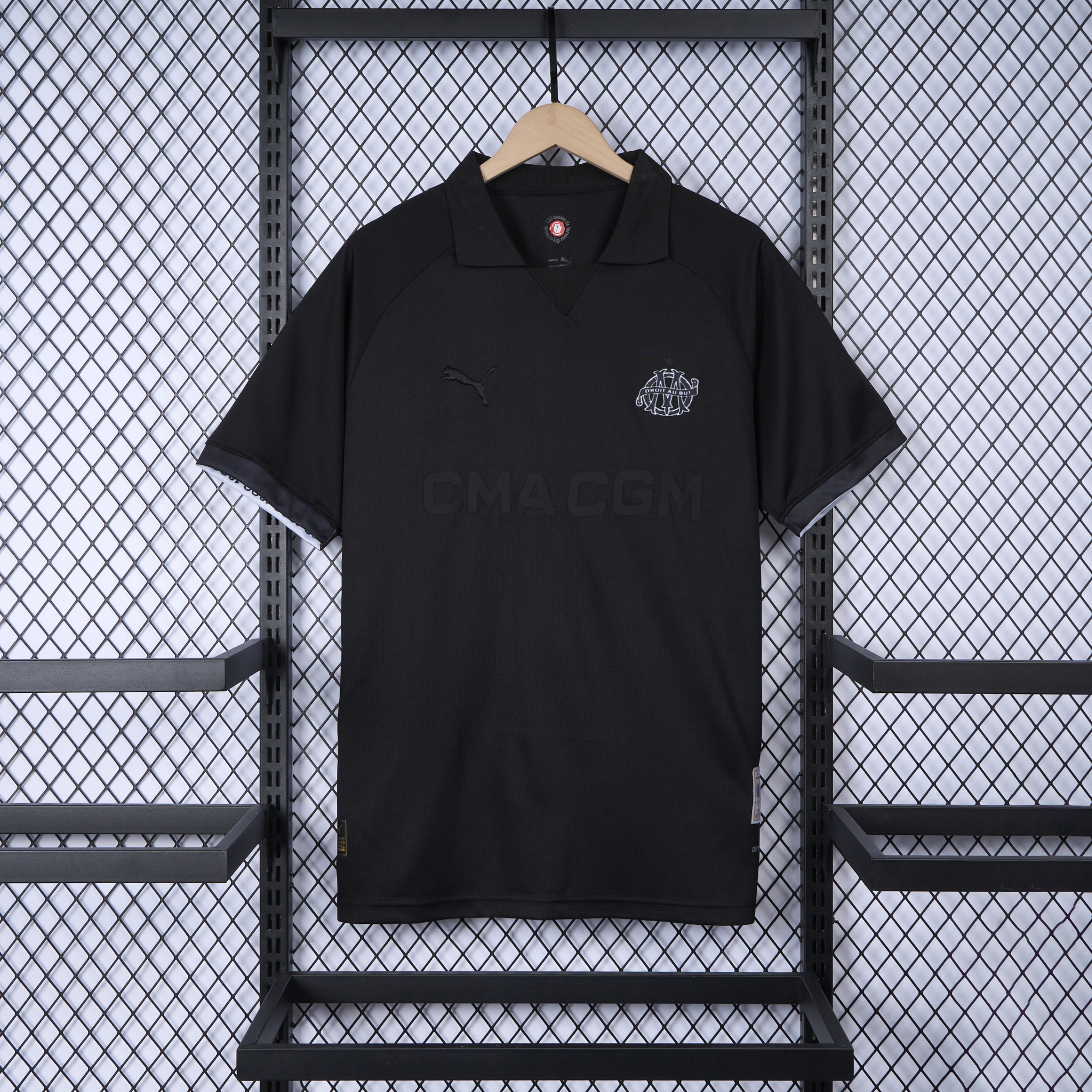 Marseille 24-25 125th Anniversary Black Jersey - Fans Version - SOCCERDEALSHOP