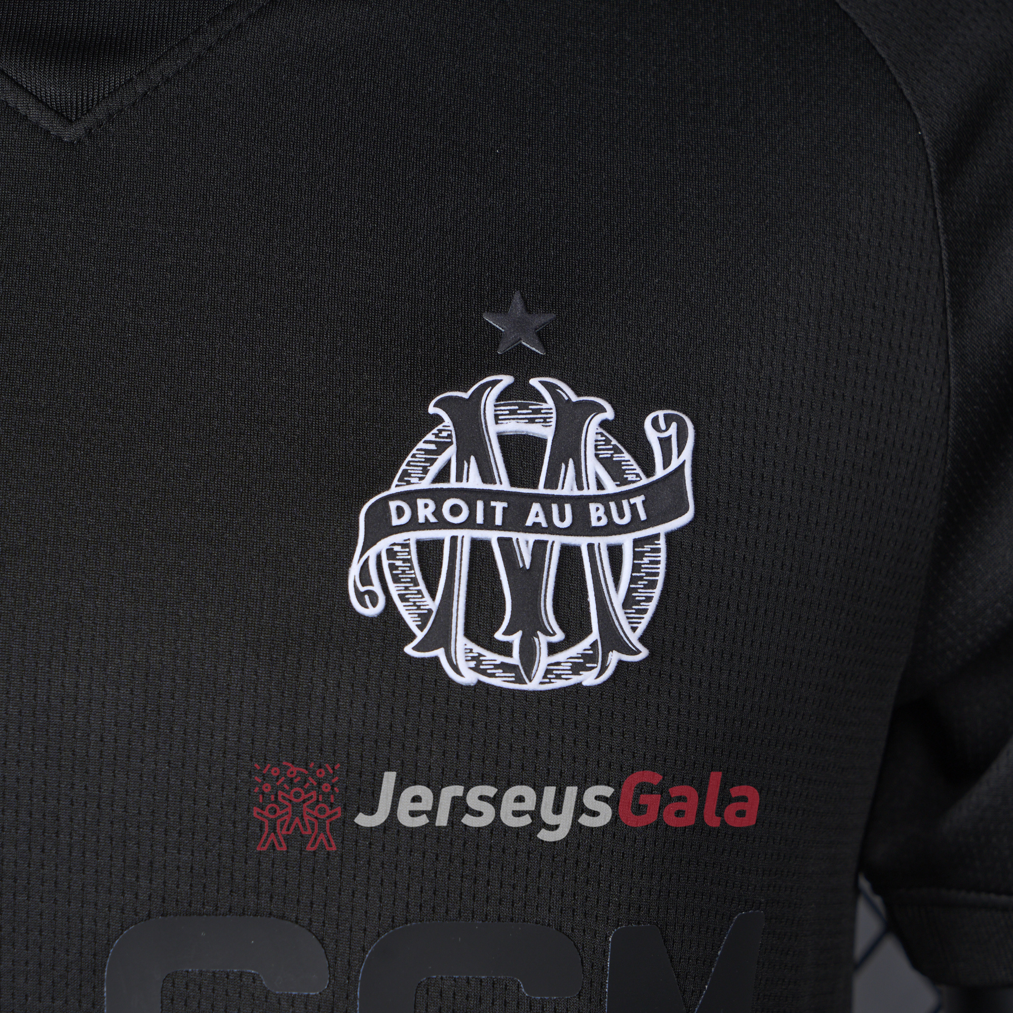 Marseille 24-25 125th Anniversary Black Jersey - Player Version - SOCCERDEALSHOP