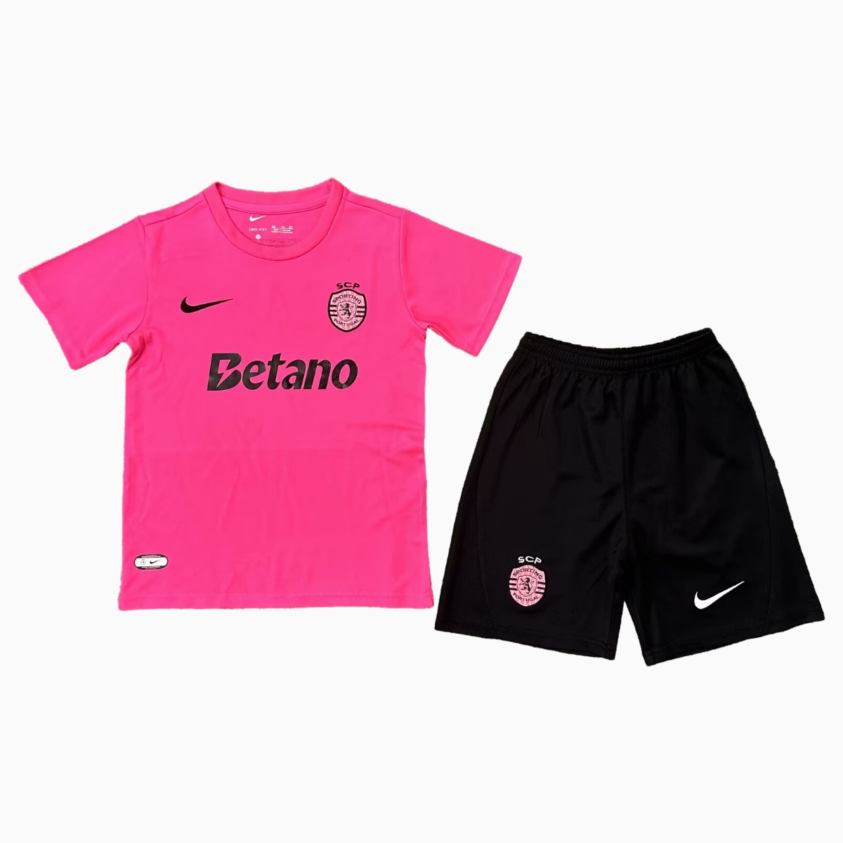 Sporting CP Portugal 24-25 Pink October Kids Kit - SOCCERDEALSHOP