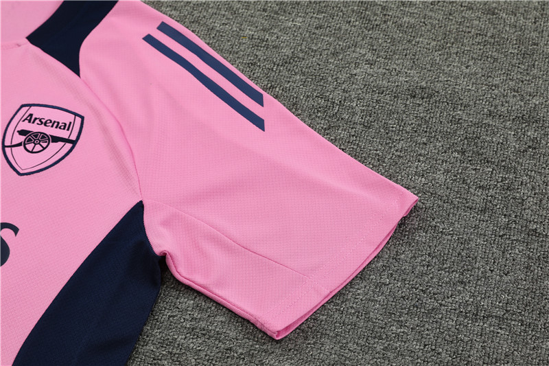 Arsenal 24-25 Short-Sleeve Training Kids Kit - Pink - SOCCERDEALSHOP