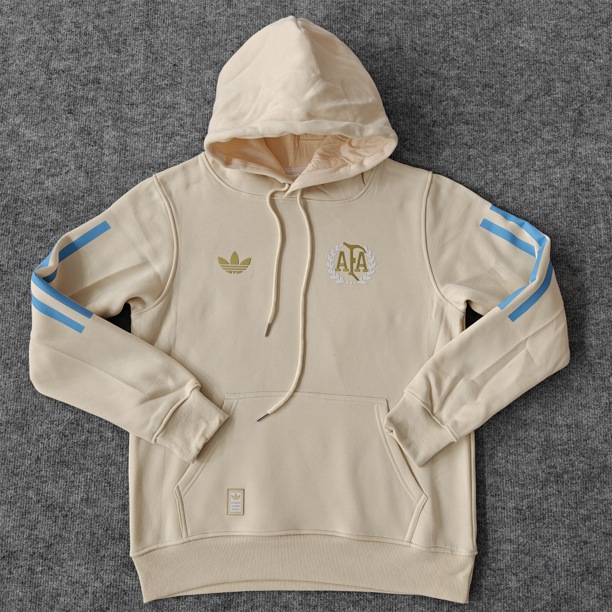 Argentina 24-25 Adi 50 Years Anniversary Hoodie - Beige - SOCCERDEALSHOP