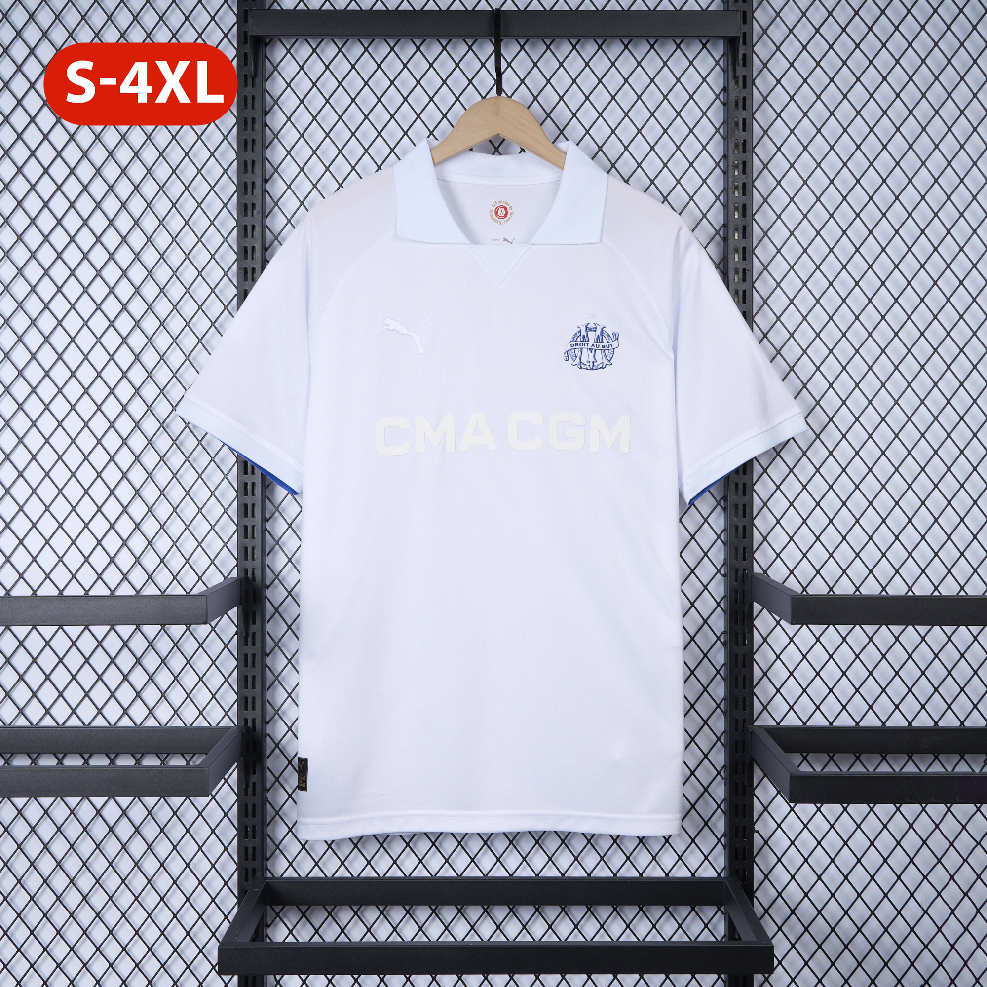 Marseille 24-25 125th Anniversary White Jersey - Fans Version - SOCCERDEALSHOP