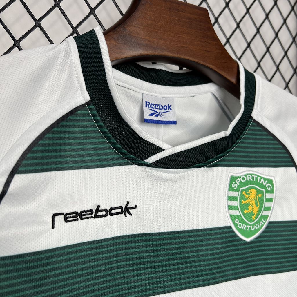 Retro Sporting CP 2001-03 Home Stadium Kids Kit - SOCCERDEALSHOP