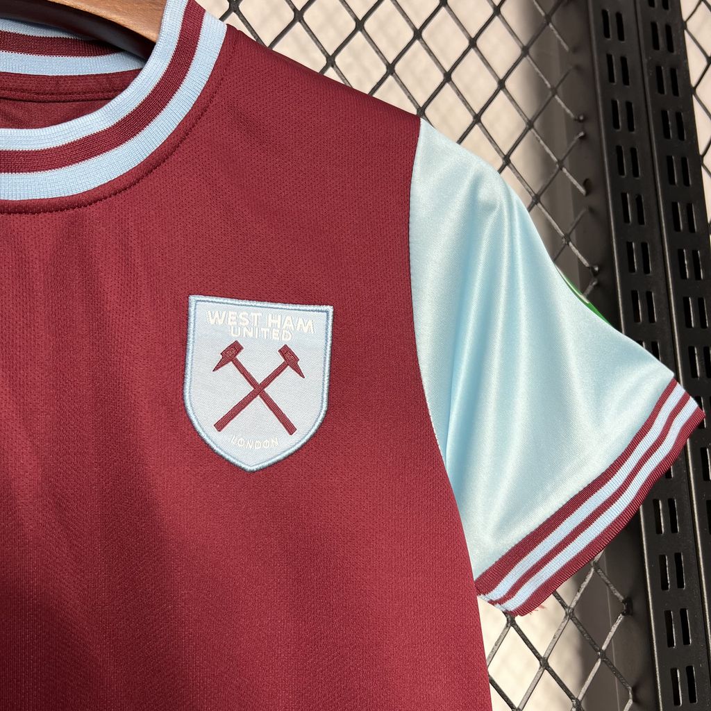 West Ham United 24-25 Home Stadium Kids Kit - SOCCERDEALSHOP