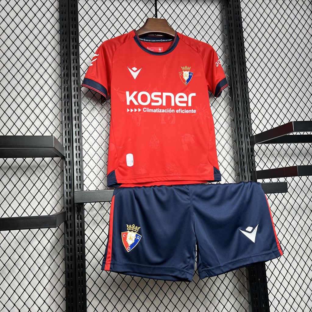 Osasuna 24-25 Home Stadium Kids Kit - SOCCERDEALSHOP