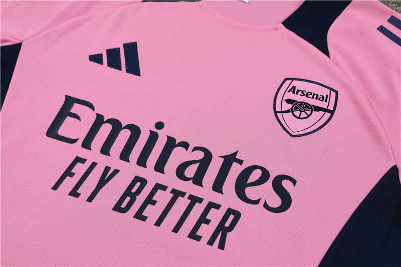 Arsenal 24-25 Short-Sleeve Training Set - Pink - SOCCERDEALSHOP