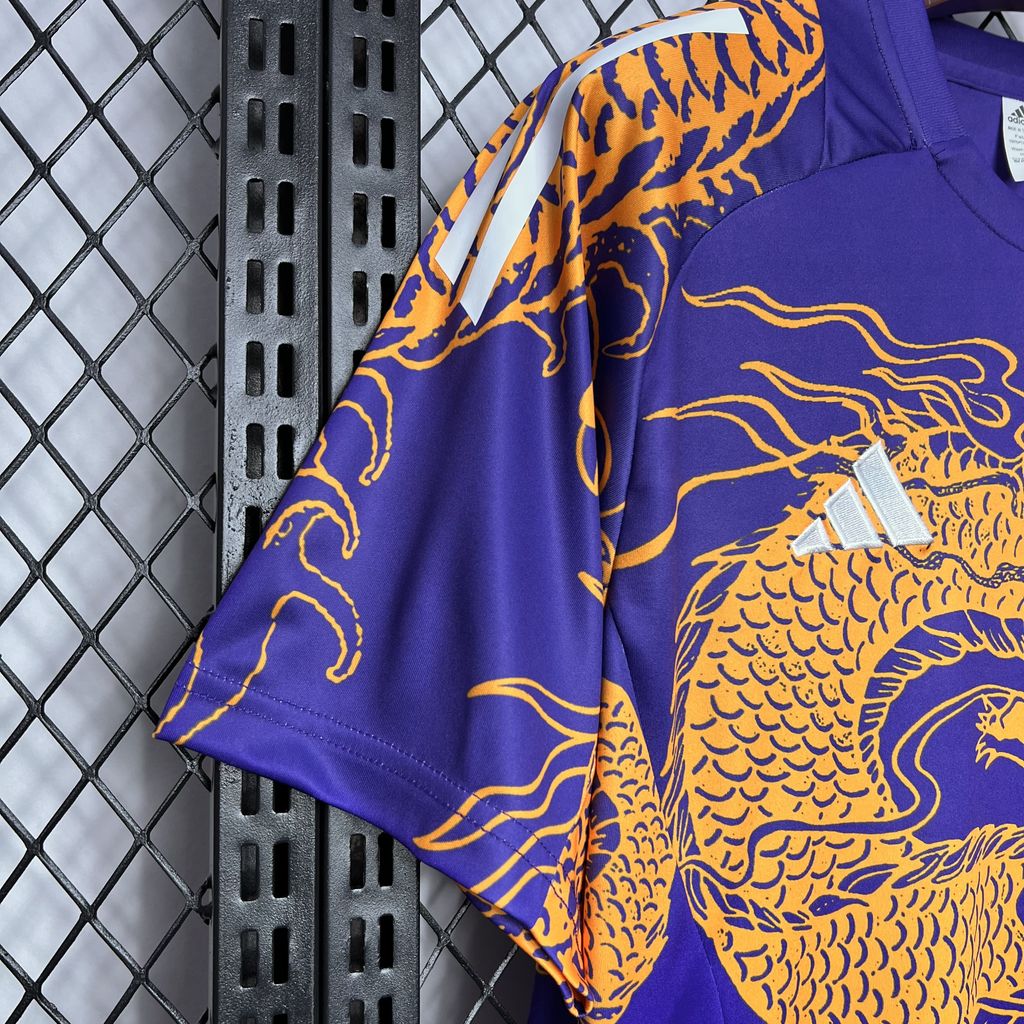 Real Madrid 24-25 Orange Dragon Special Edition Jersey - Fans Version - SOCCERDEALSHOP